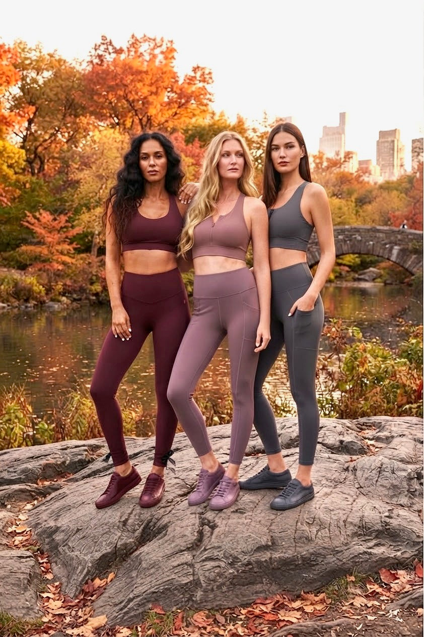SportPort Active gray, mauve and burgundy activewear color story for Fall 2026
