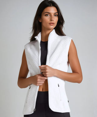 ベスト・ジレ FAY Women Vests NMWC1505830XAUB008 White Vests | Best Women's Outerwear Vests | Women's Vest Jacket