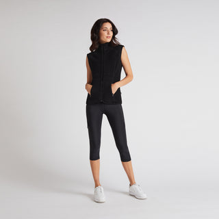 Quilted Lightweight Athletic Vest - Black