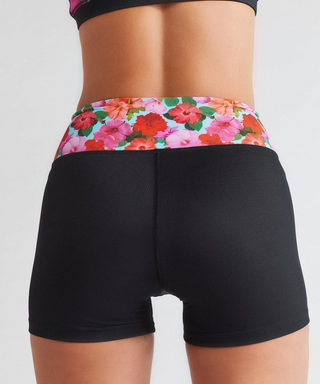 Hibiscus Athletic Compression Sport Shorts