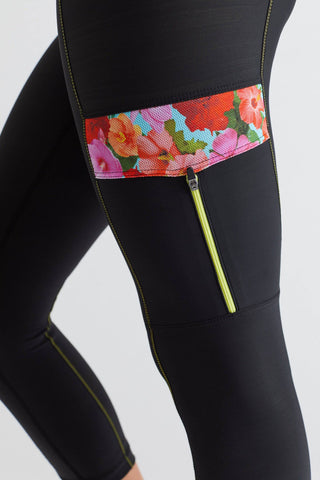 Cargo Workout Leggings w/ Side-Zippered Pockets