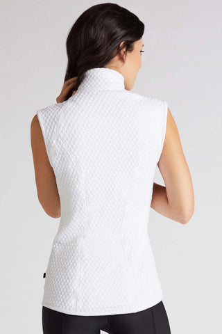 Quilted Lightweight Athletic Vest - White